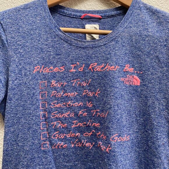 The North Face Boulder Running Company Colorado Springs Trails Running T-Shirt M - Picture 2 of 4